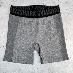 GYMSHARK‎ Flex High Waisted Biker Shorts Seamless Gray Marl 5" Size M Athletic